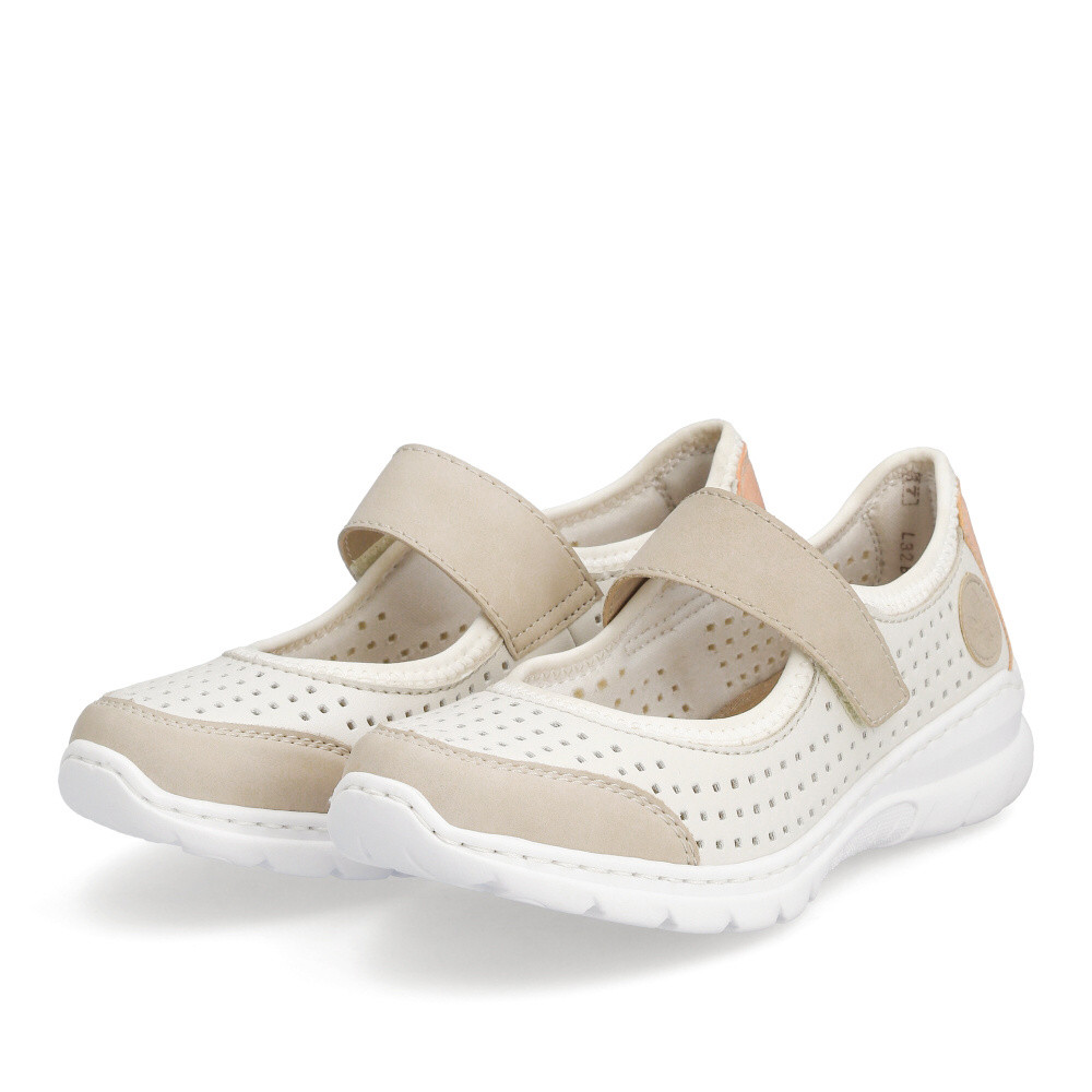 detail Dámské polobotky RIEKER L32B5-81 béžová S5