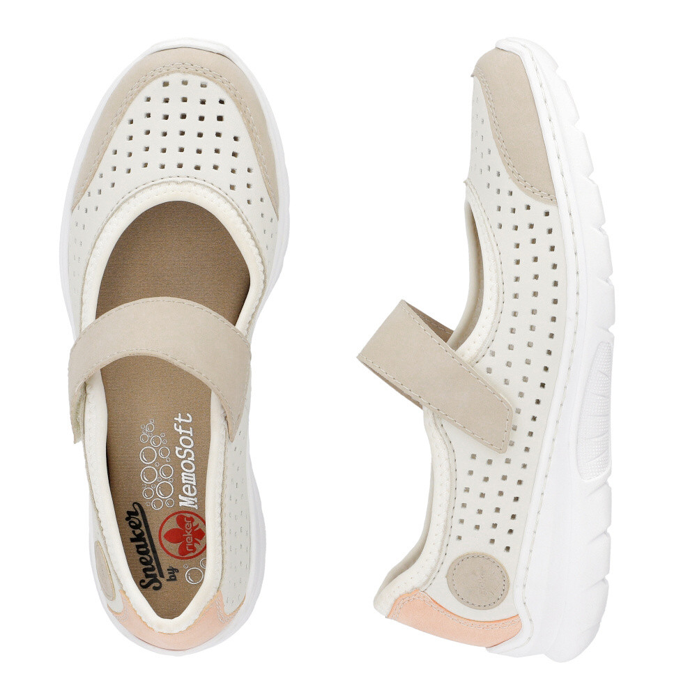 detail Dámské polobotky RIEKER L32B5-81 béžová S5