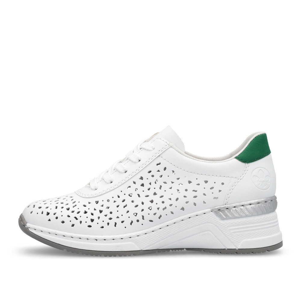 detail Dámske tenisky RIEKER N43A1-80 biela S4