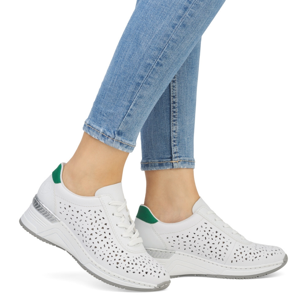 detail Dámske tenisky RIEKER N43A1-80 biela S4