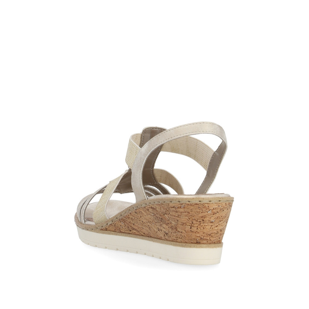 detail Dámské sandály REMONTE R6264-90 zlatá S4