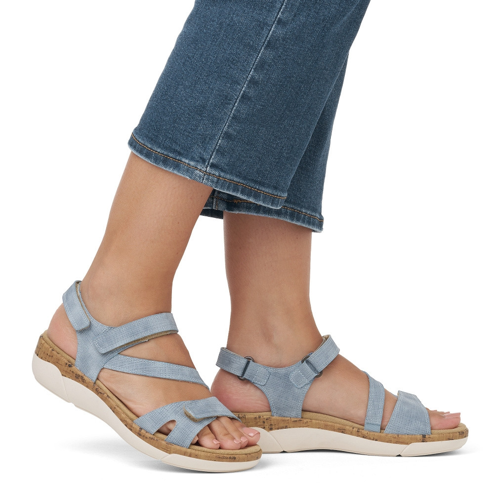 detail Dámské sandály REMONTE R6850-15 modrá S4