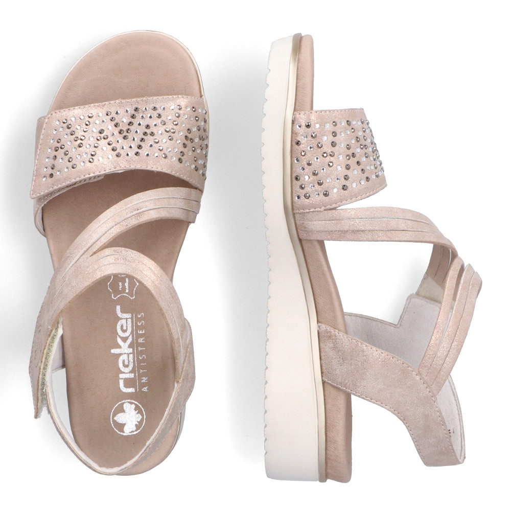 detail Dámské sandály RIEKER V3764-90 růžová S5