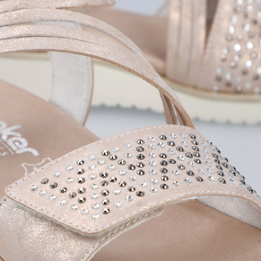 detail Dámské sandály RIEKER V3764-90 růžová S5