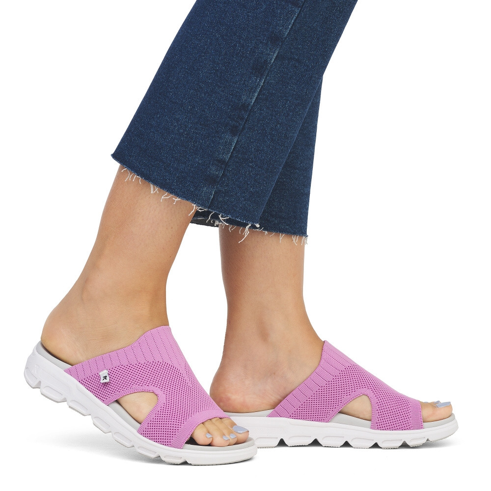 detail Dámské nazouváky RIEKER RIE-10204212-S4 růžová