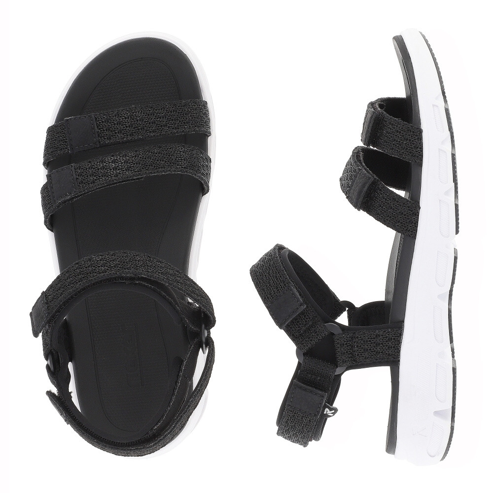 detail Dámské sandály RIEKER REVOLUTION V8452-00 černá S4