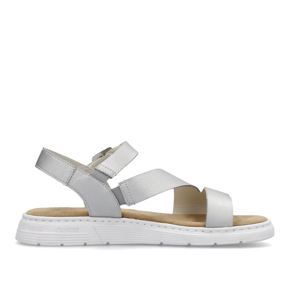 detail Dámske sandále RIEKER V9110-90 strieborná S4