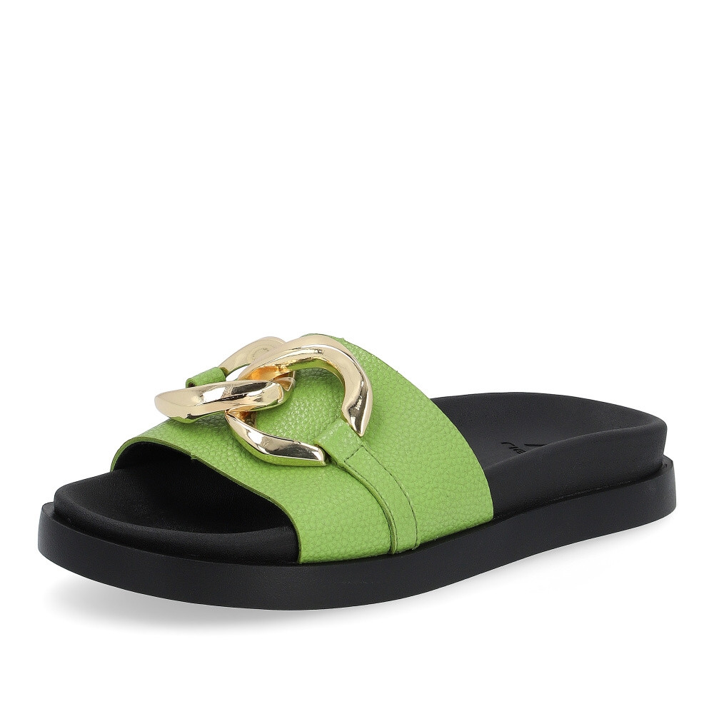 detail Dámské nazouváky RIEKER RIE-10204231-S4 zelená