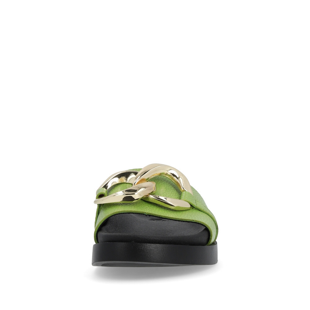 detail Dámské nazouváky RIEKER RIE-10204231-S4 zelená