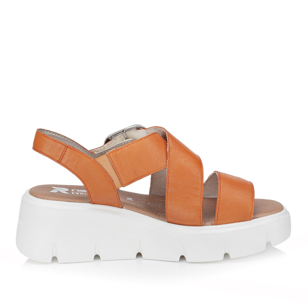 detail Dámské sandály RIEKER W1550-38 oranžová S4