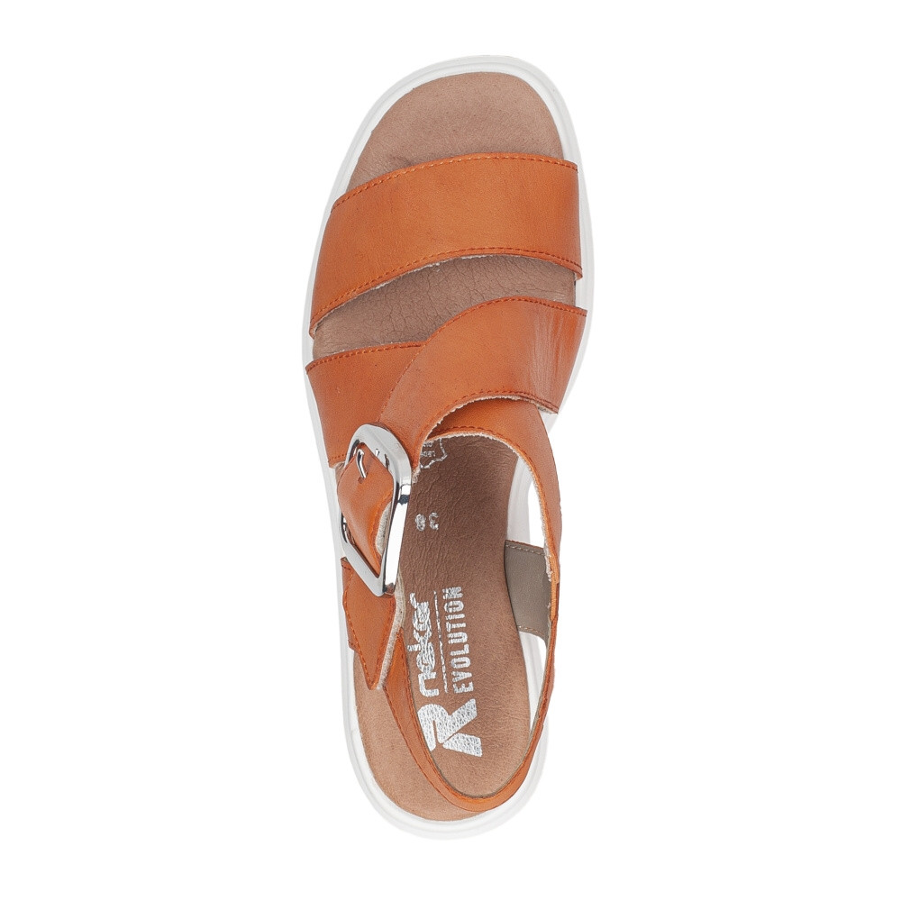 detail Dámské sandály RIEKER W1550-38 oranžová S4