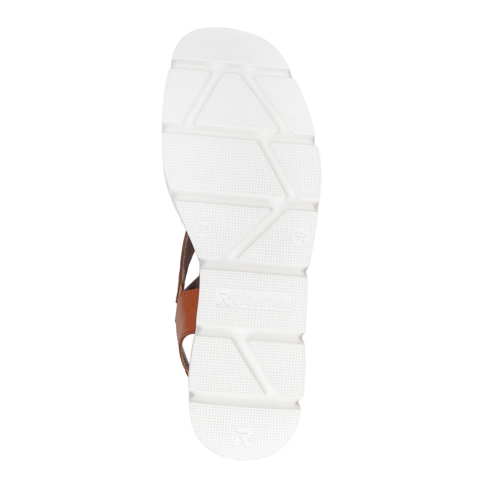 detail Dámské sandály RIEKER W1550-38 oranžová S4