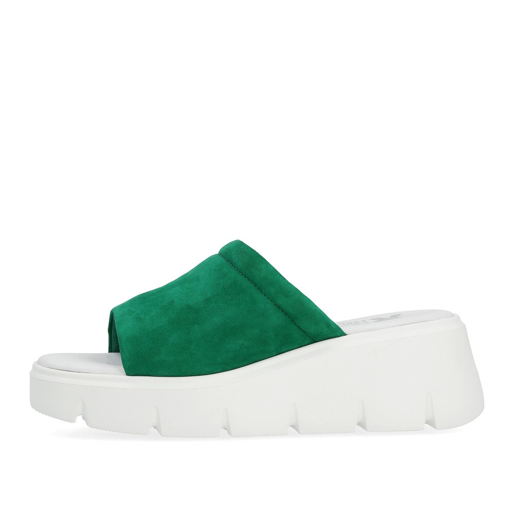 detail Dámské nazouváky RIEKER REVOLUTION W1551-52 zelená S4