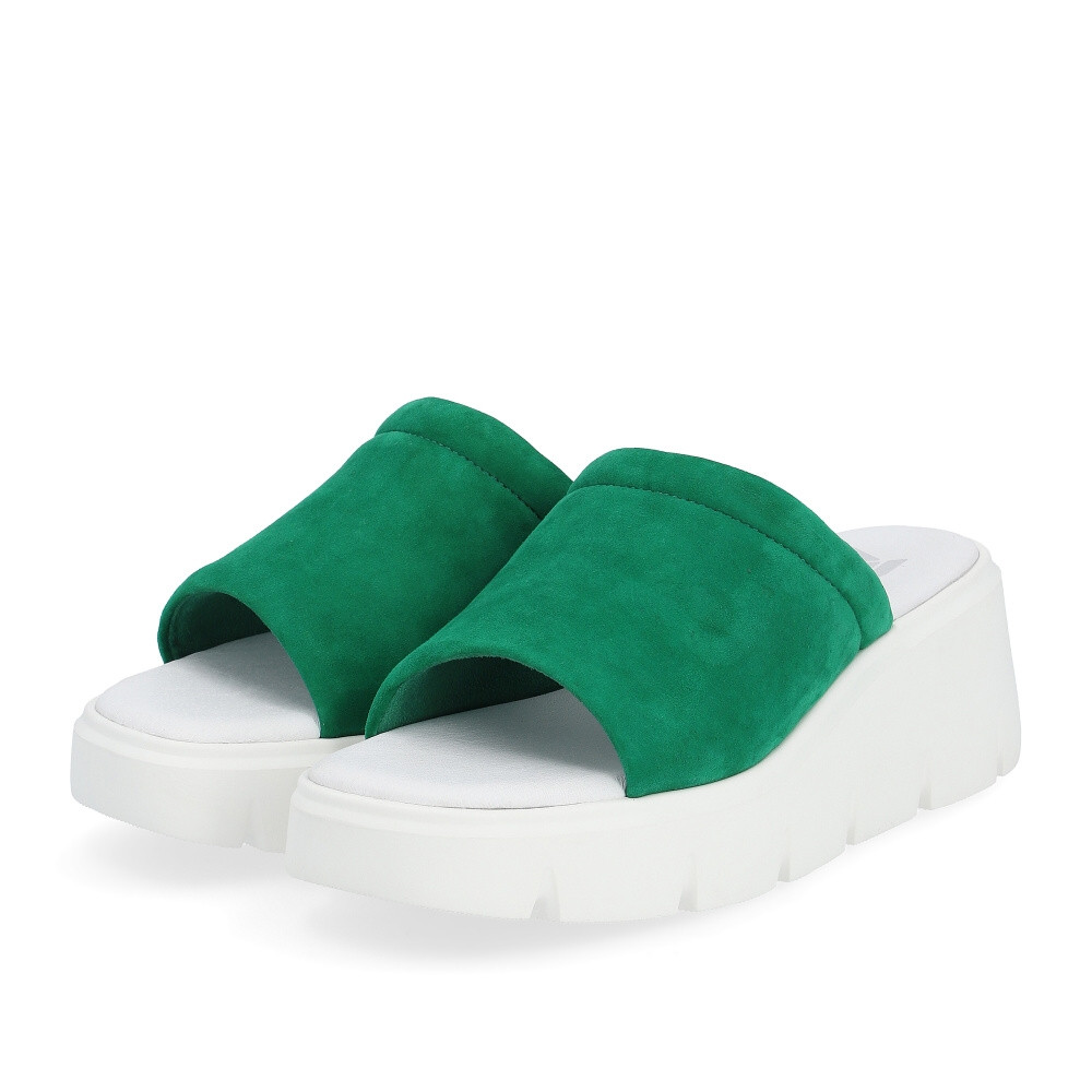 detail Dámské nazouváky RIEKER REVOLUTION W1551-52 zelená S4