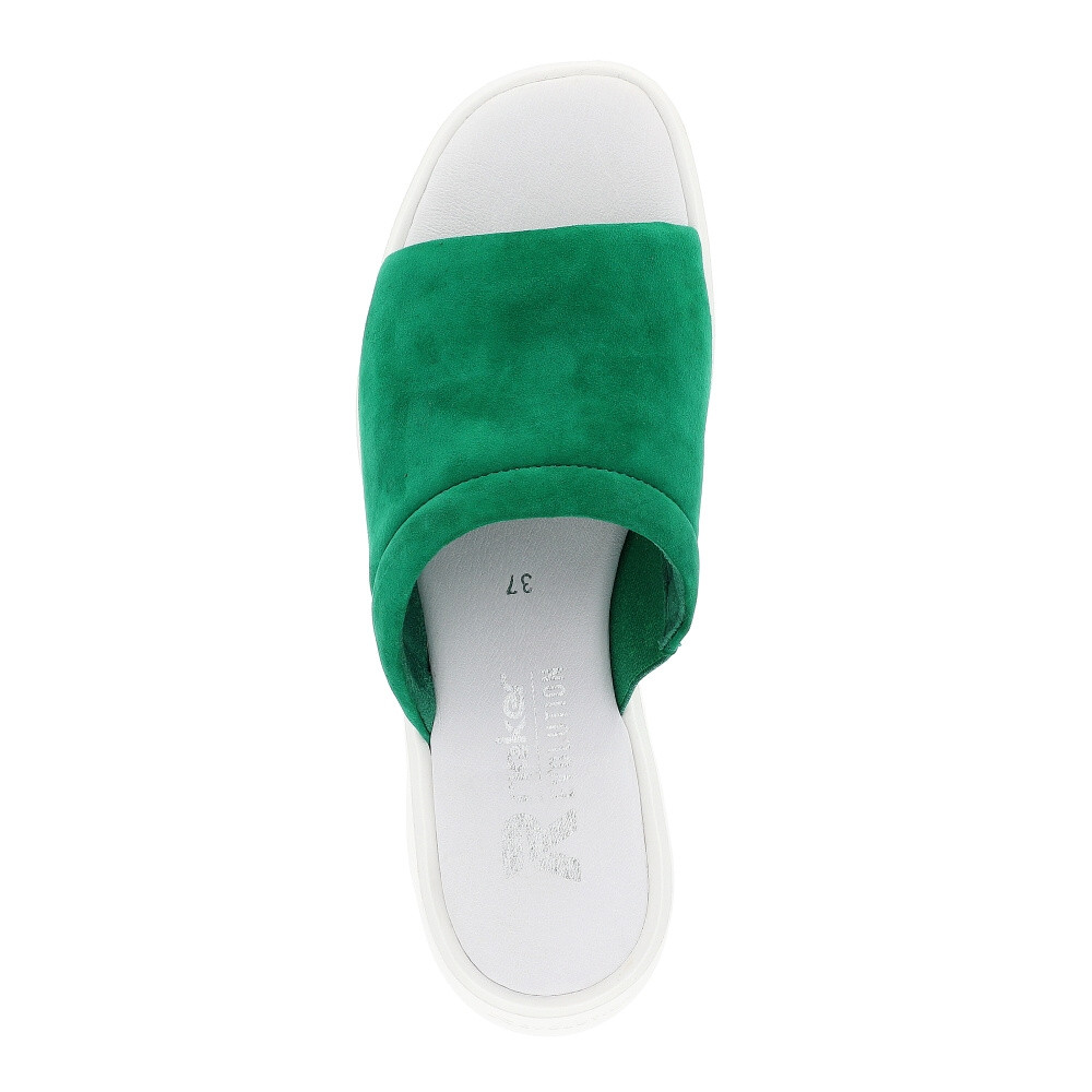 detail Dámské nazouváky RIEKER REVOLUTION W1551-52 zelená S4