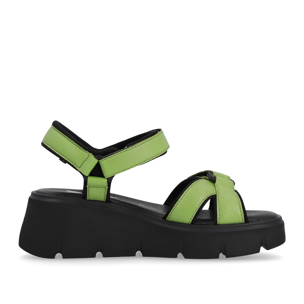 detail Dámské sandály RIEKER W1552-52 zelená S4