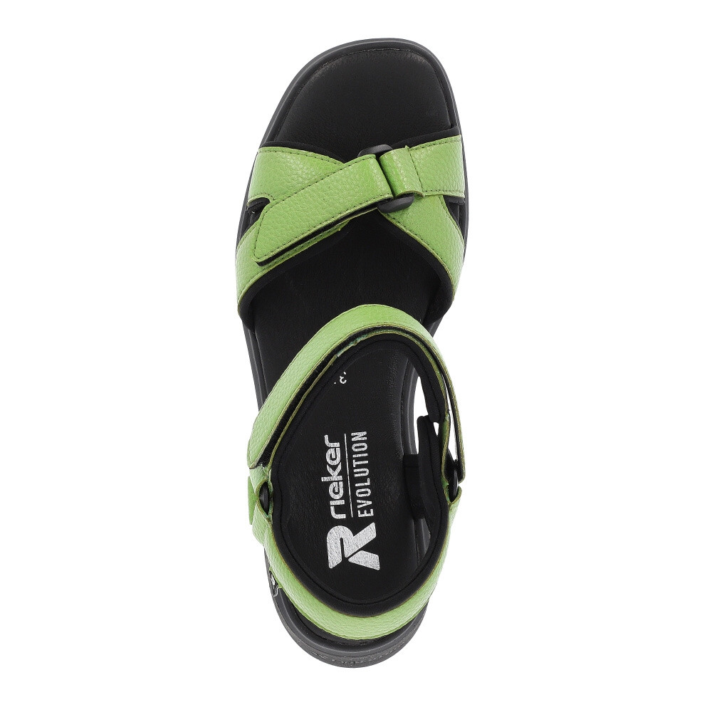 detail Dámské sandály RIEKER W1552-52 zelená S4