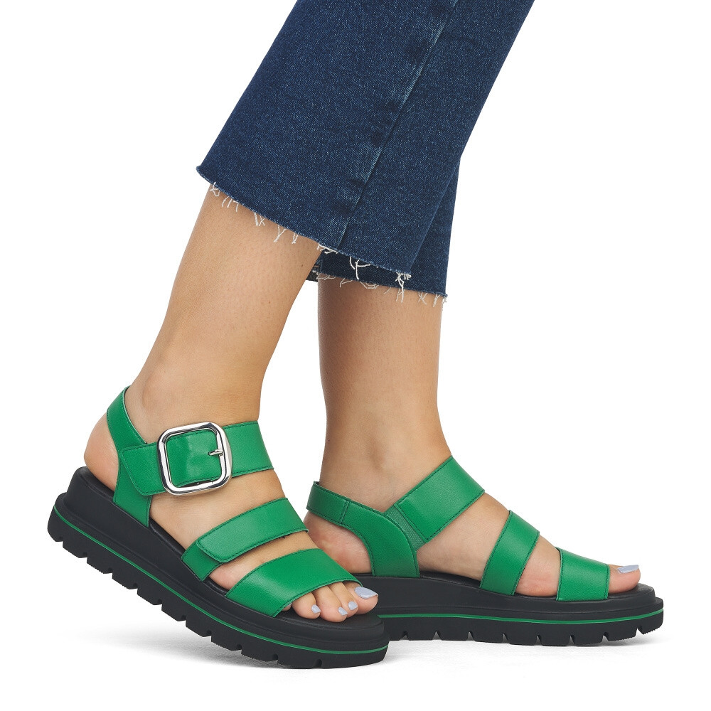 detail Dámské sandály RIEKER RIE-10204242-S4 zelená