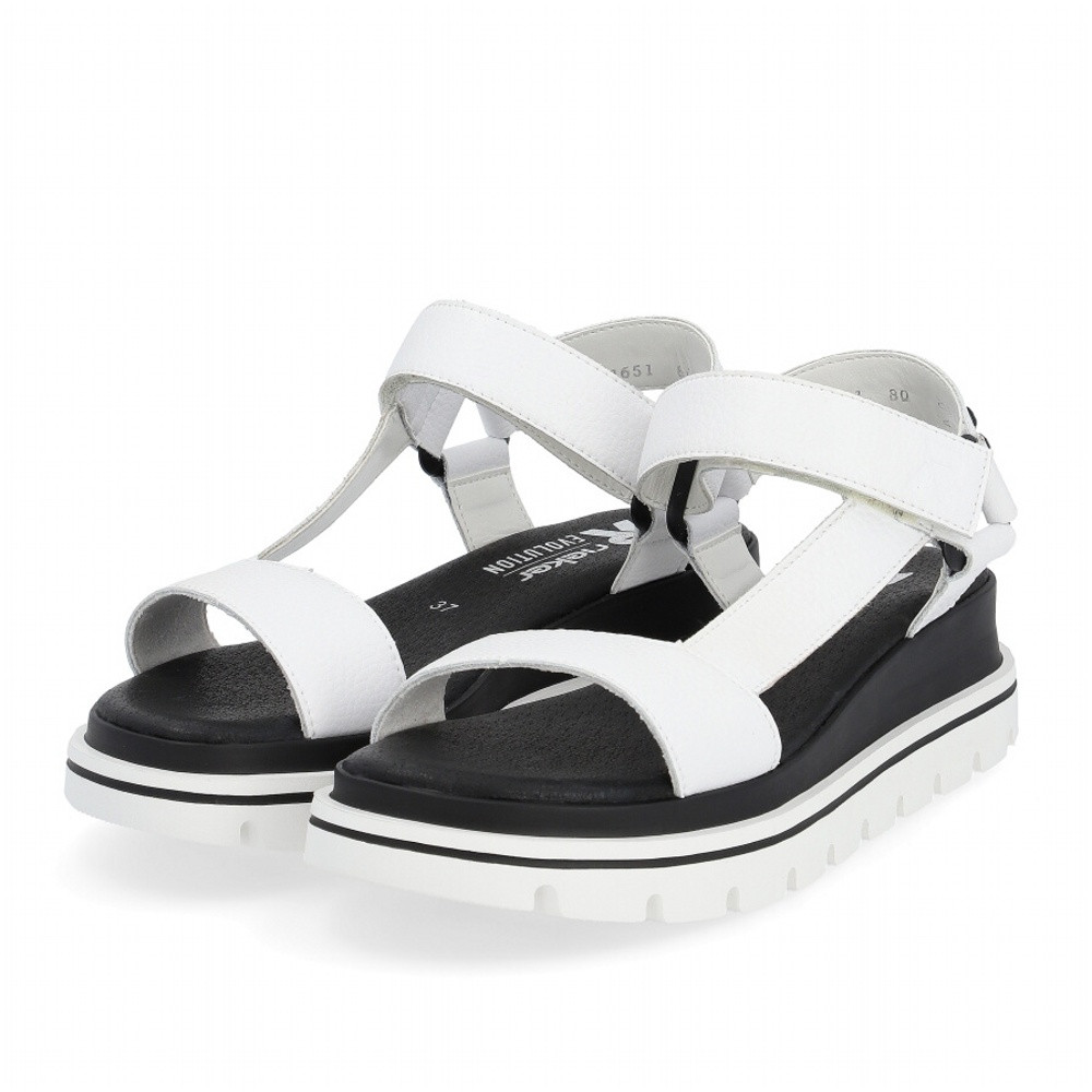 detail Dámské sandály RIEKER W1651-80 bílá S4