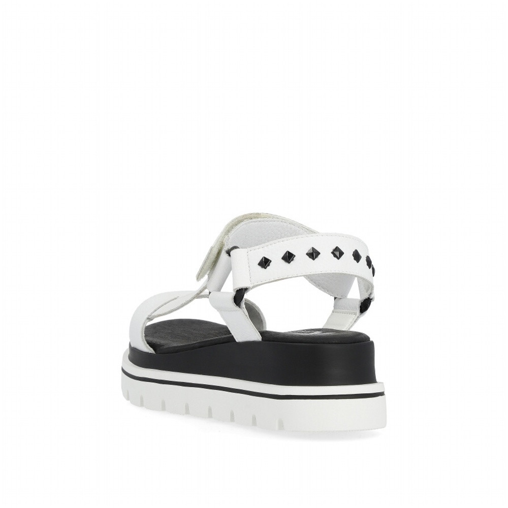 detail Dámské sandály RIEKER W1651-80 bílá S4