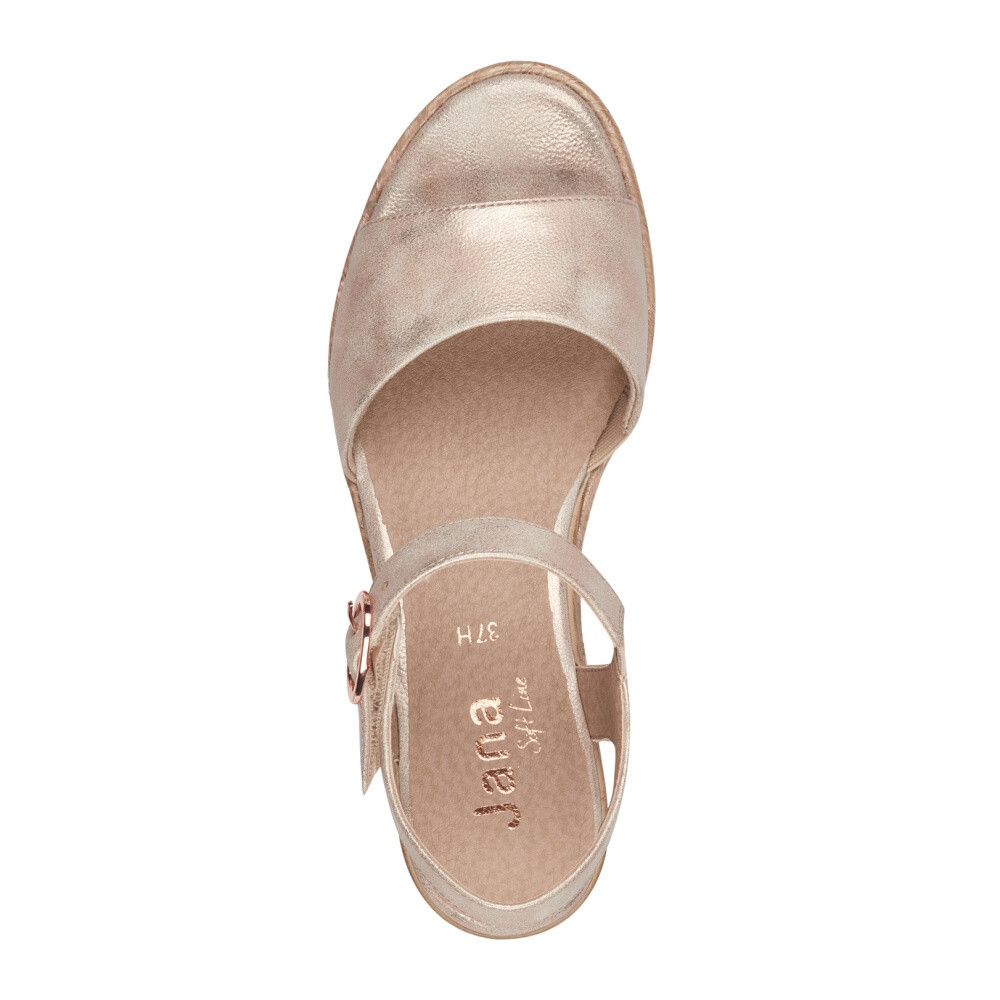 detail Dámské sandály JANA 28365-42-522 zlatá S4