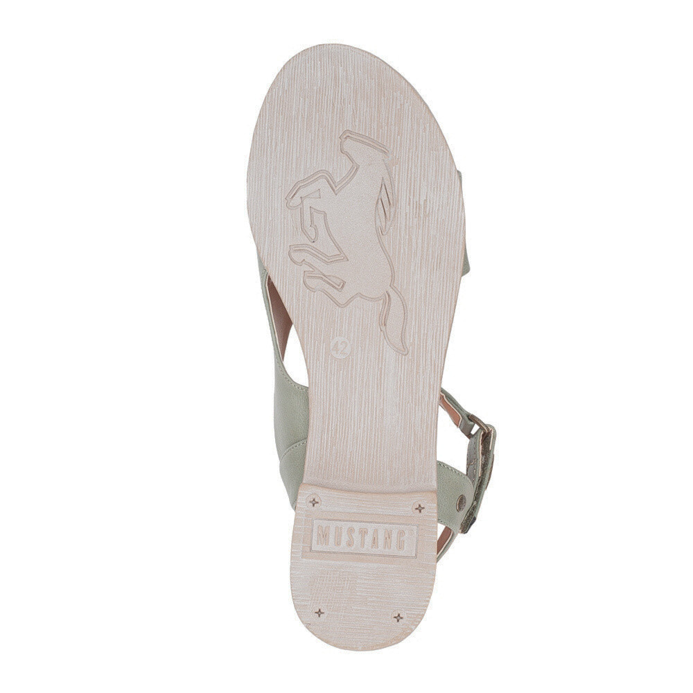 detail Dámské sandály MUSTANG 1388807-7 zelená S5