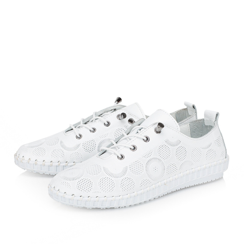 detail Dámské polobotky IBERIUS 032-672 bílá S4