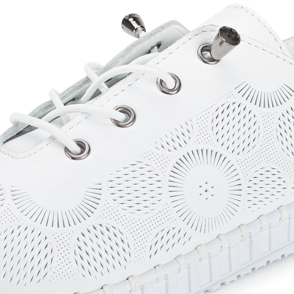 detail Dámské polobotky IBERIUS 032-672 bílá S4