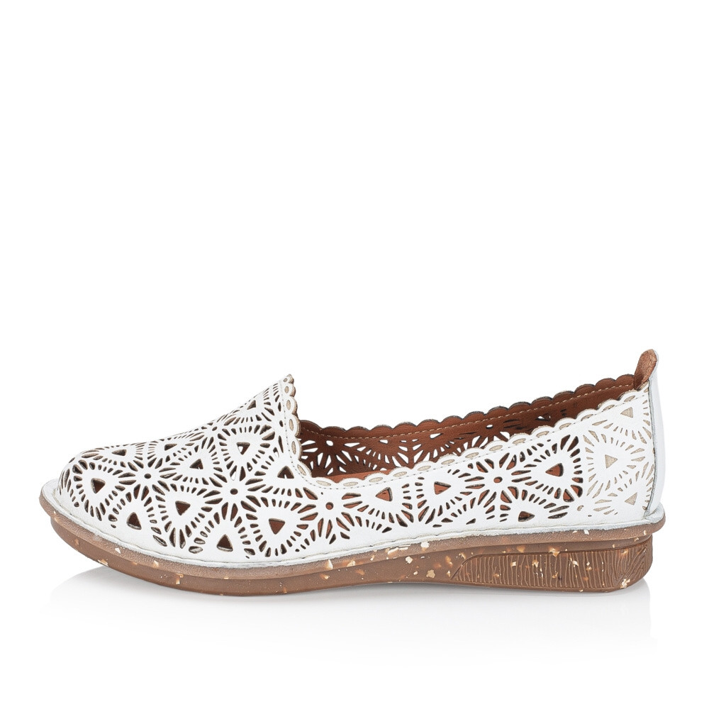 detail Dámské mokasíny IBERIUS FG-106-144-1 bílá S4