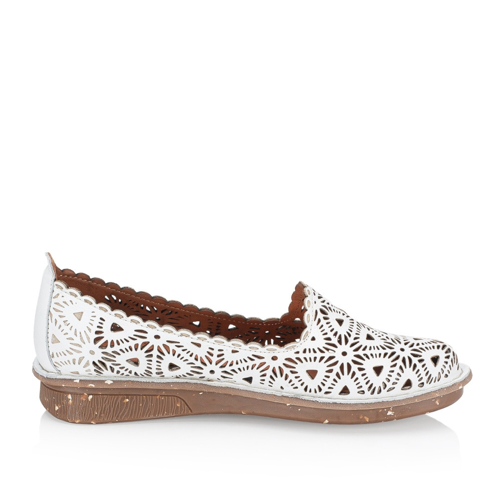 detail Dámské mokasíny IBERIUS FG-106-144-1 bílá S4