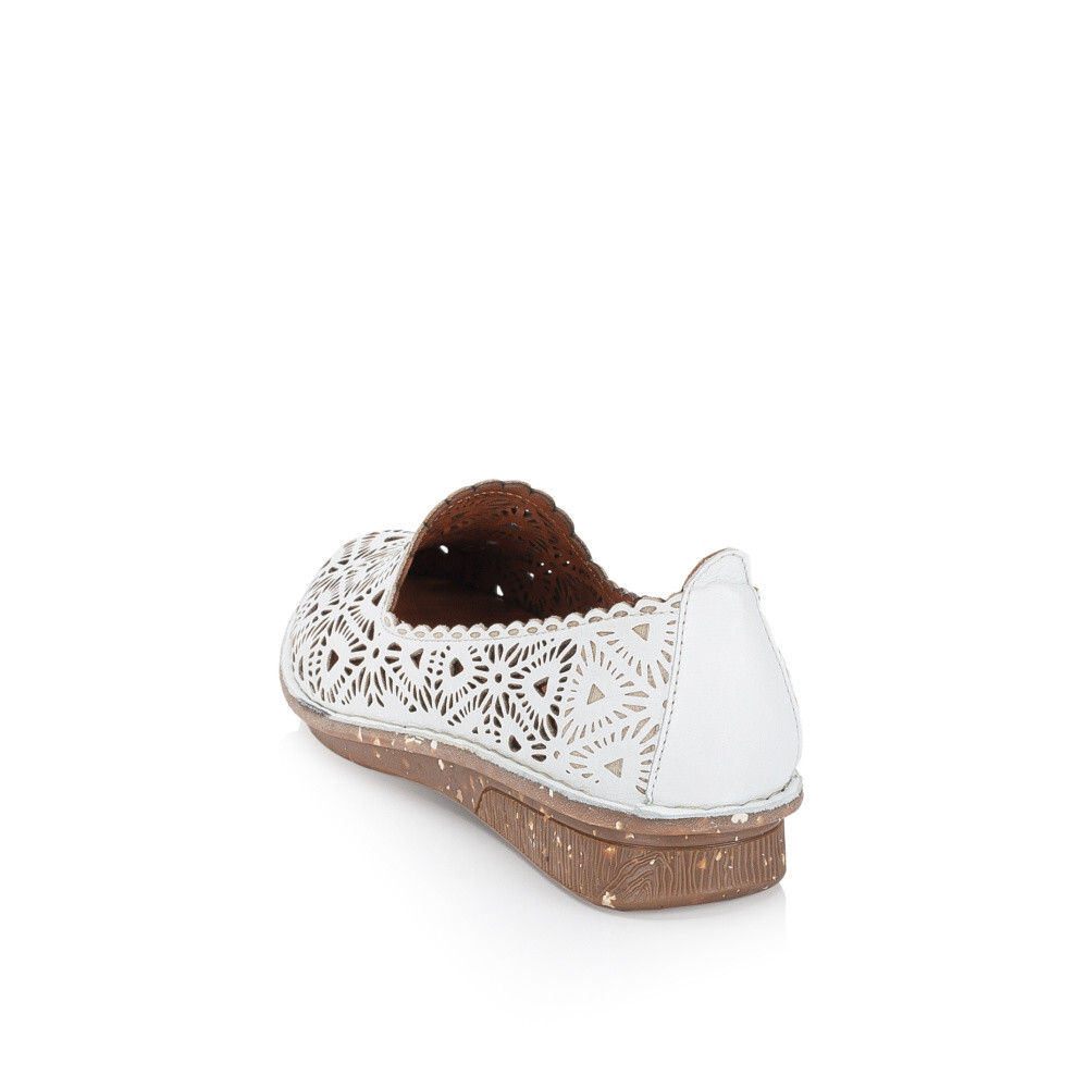 detail Dámské mokasíny IBERIUS FG-106-144-1 bílá S4