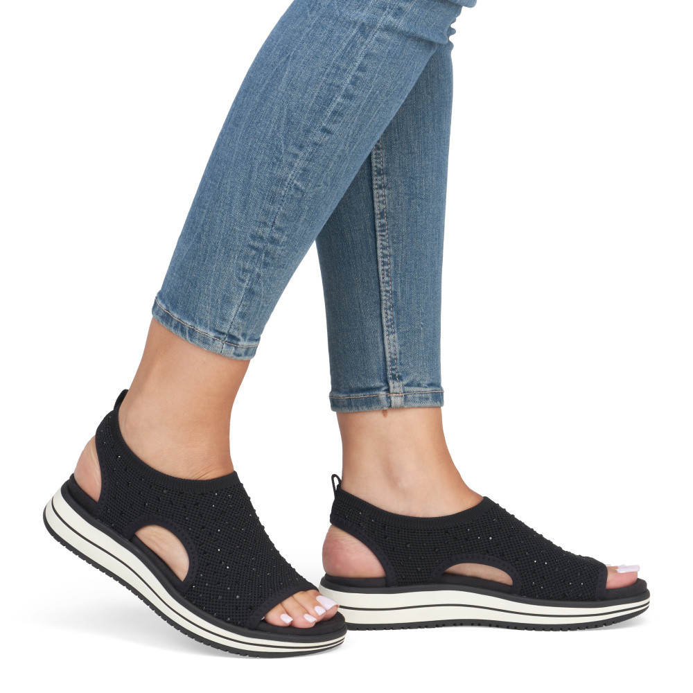 detail Dámské sandály REMONTE D1J55-00 černá S5