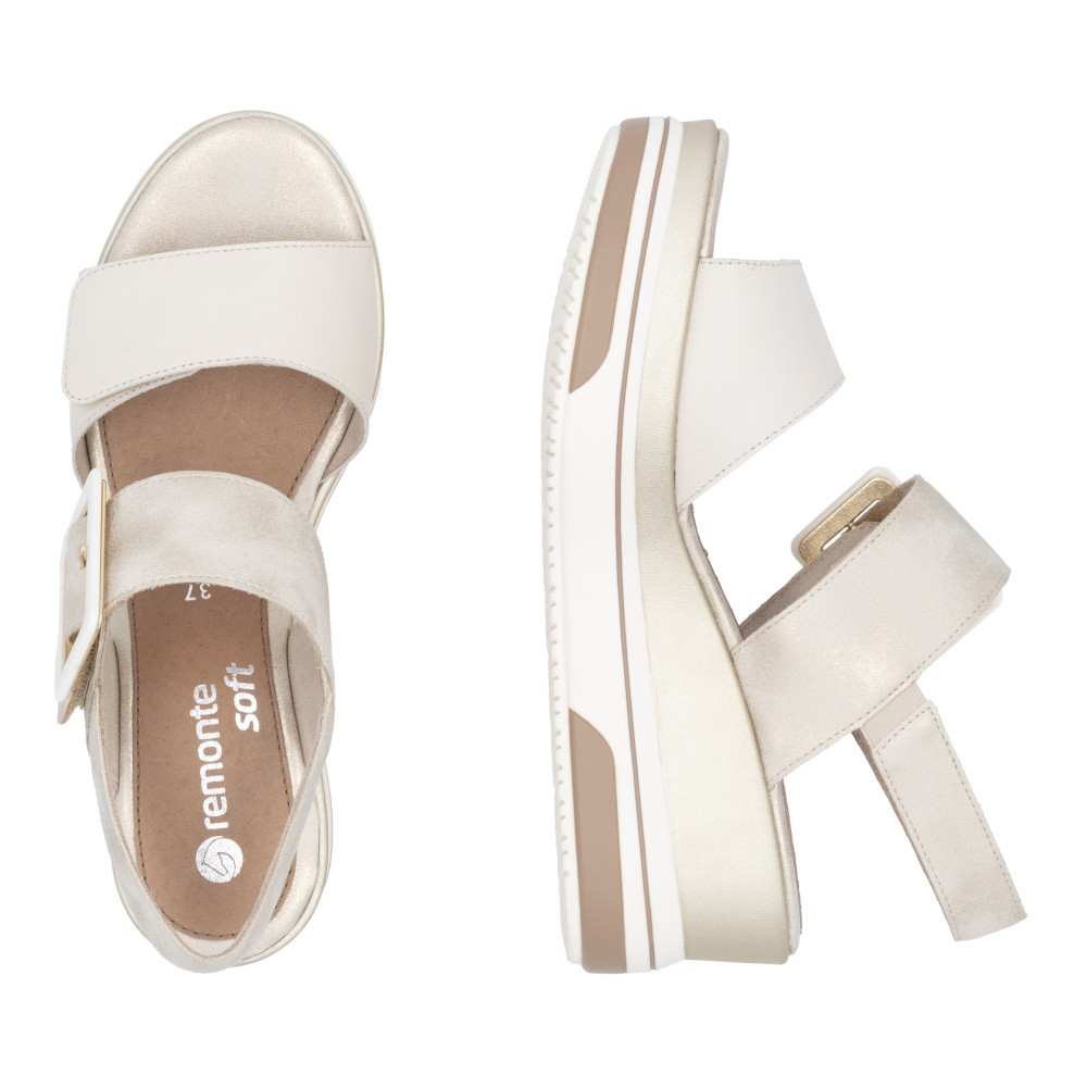 detail Dámské sandály REMONTE D1P50-91 béžová S5