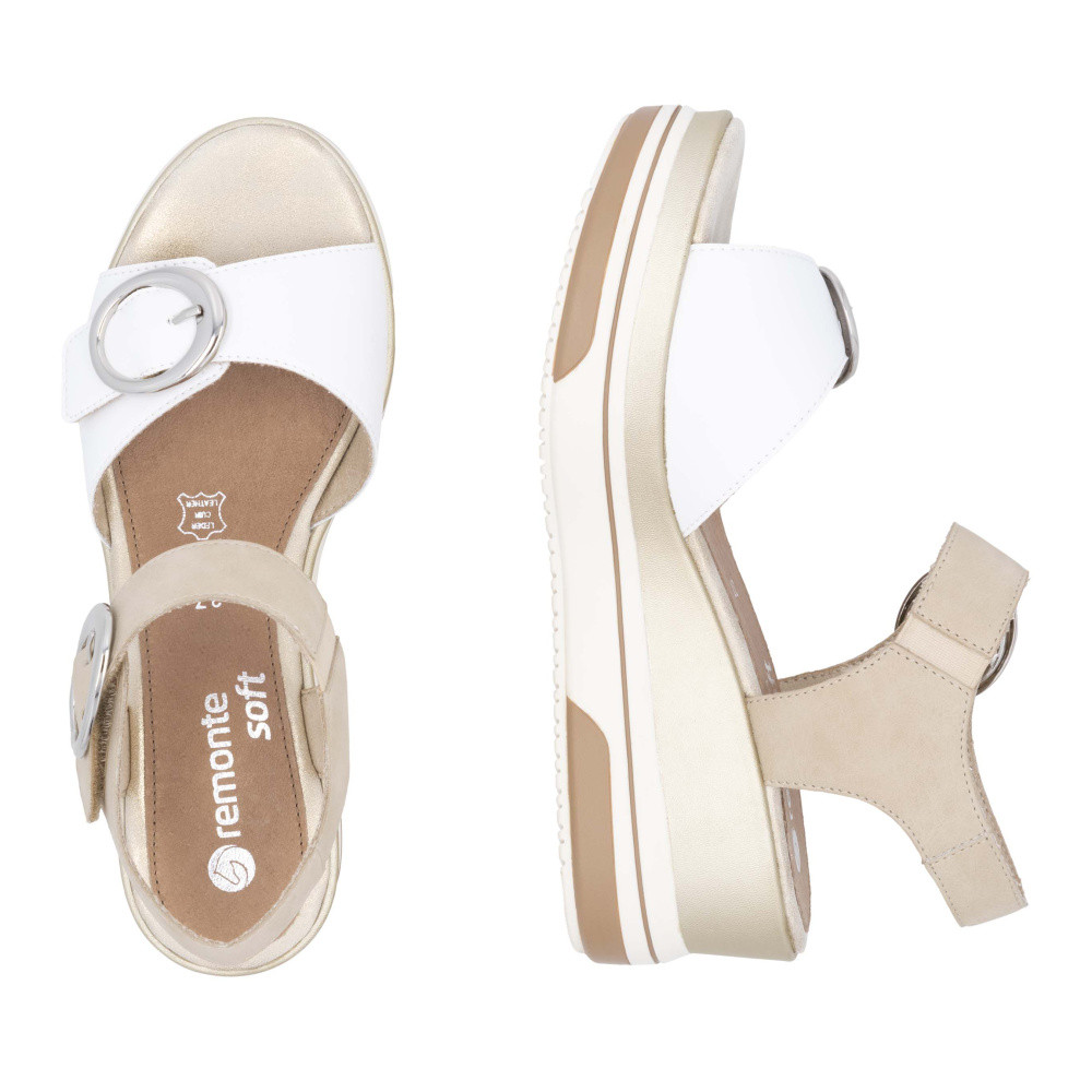 detail Dámské sandály REMONTE D1P54-80 bílá S5
