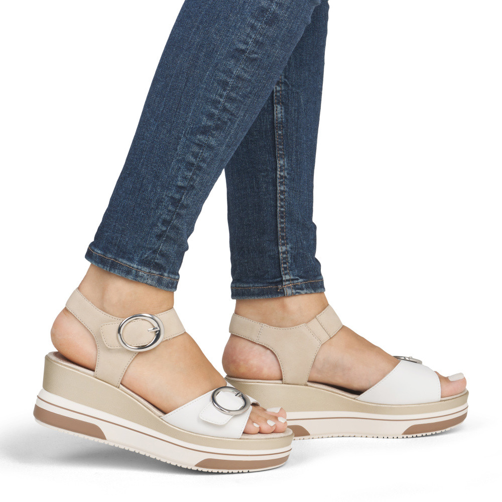 detail Dámské sandály REMONTE D1P54-80 bílá S5