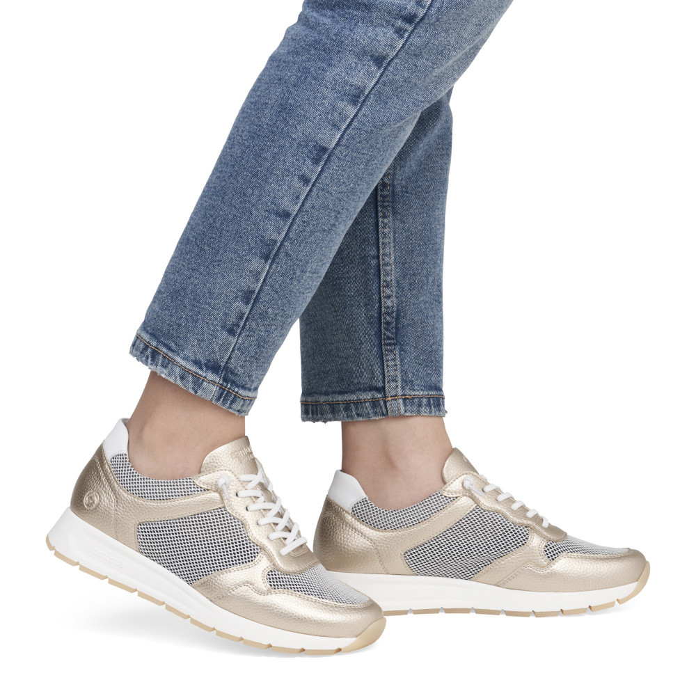 detail Dámské tenisky REMONTE D2G03-90 zlatá S5