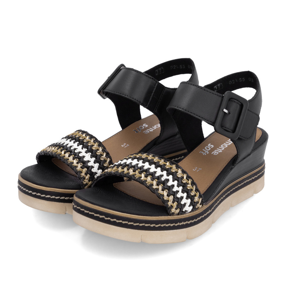 detail Dámské sandály REMONTE D2L55-03 černá S5