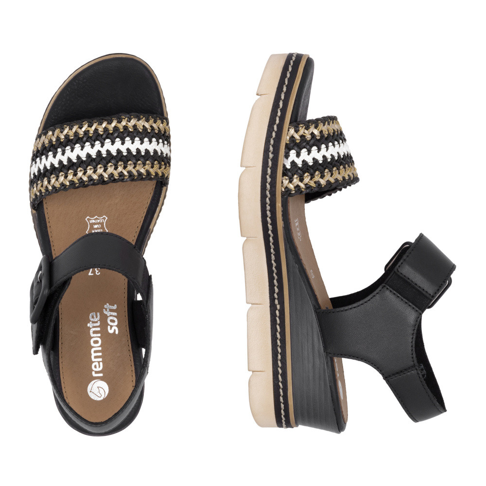 detail Dámské sandály REMONTE D2L55-03 černá S5