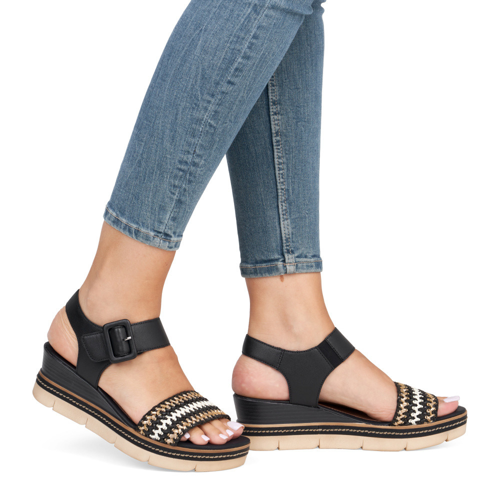 detail Dámské sandály REMONTE D2L55-03 černá S5