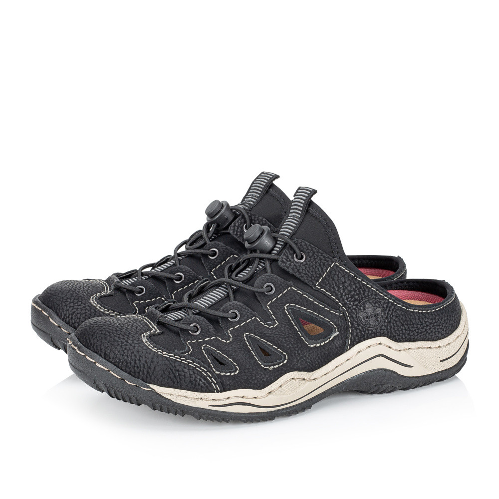 detail Dámské nazouváky RIEKER L0567-00 černá S5