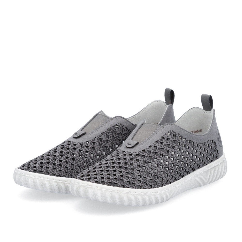 detail Dámské mokasíny RIEKER N0965-43 šedá S5