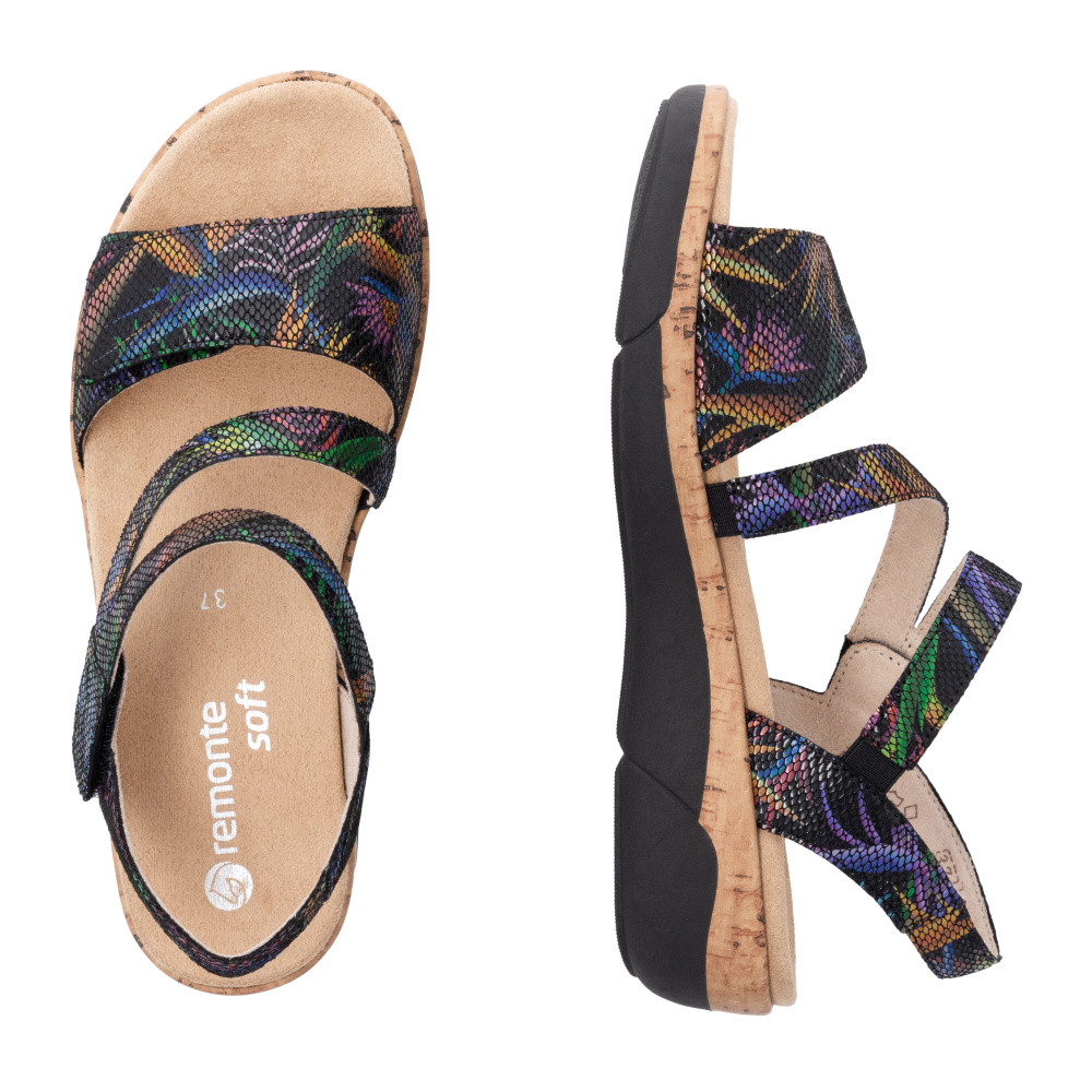 detail Dámské sandály REMONTE R6860-91 černá S5