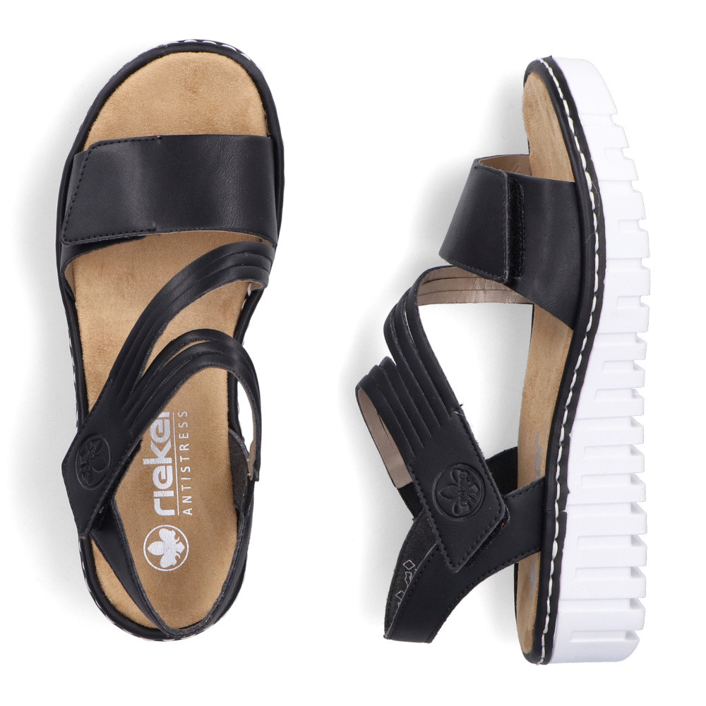 detail Dámské sandály RIEKER V1364-00 černá S5