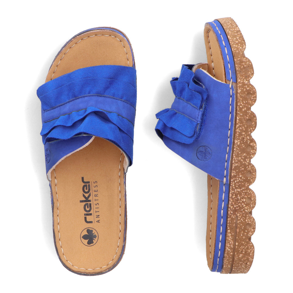 detail Dámské nazouváky RIEKER V8763-14 modrá S5