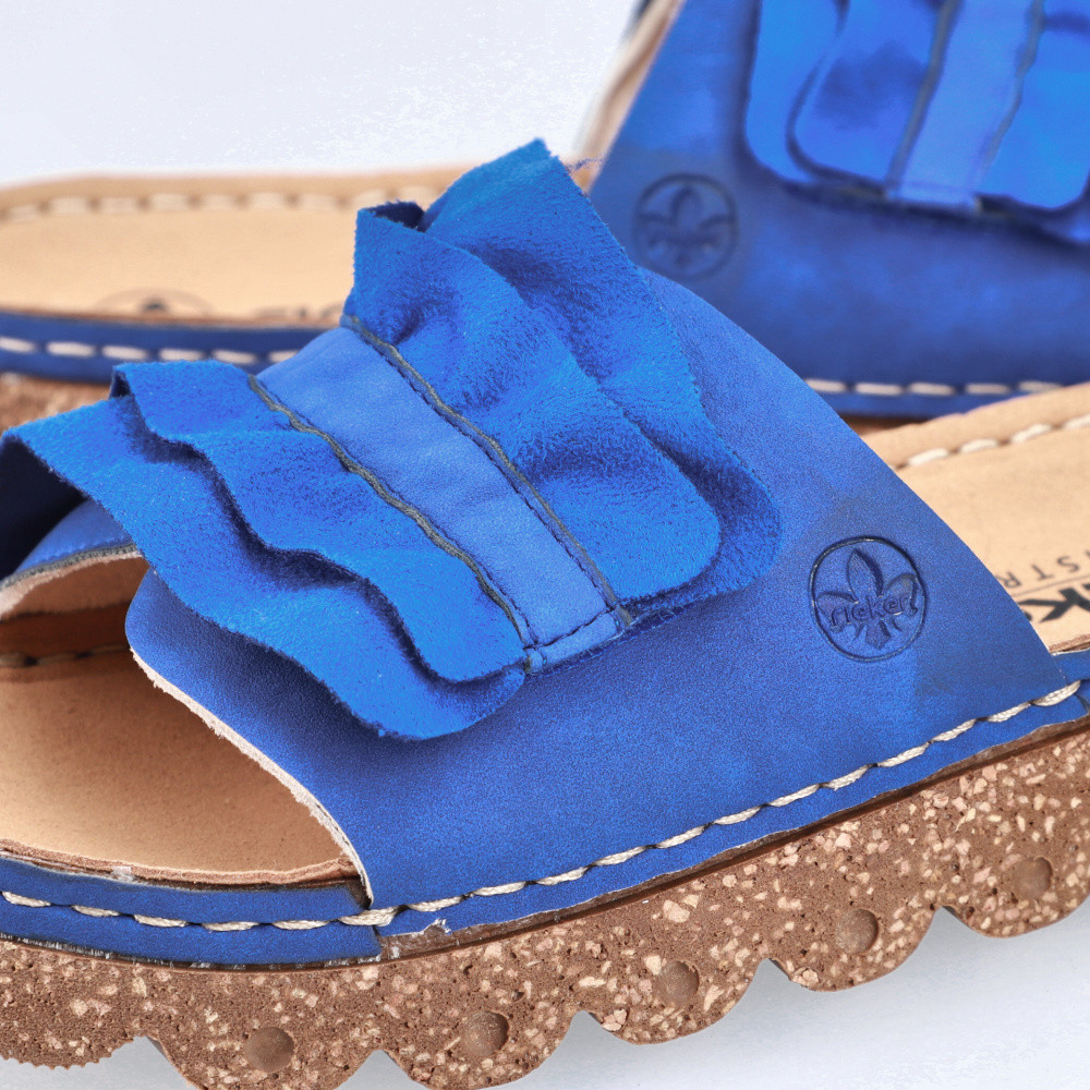 detail Dámské nazouváky RIEKER V8763-14 modrá S5