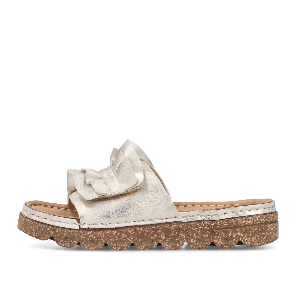 detail Dámské nazouváky RIEKER V8763-60 béžová S5