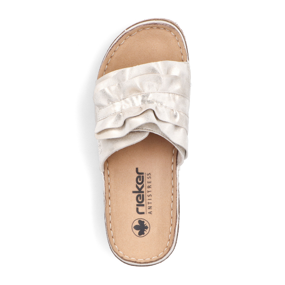 detail Dámské nazouváky RIEKER V8763-60 béžová S5