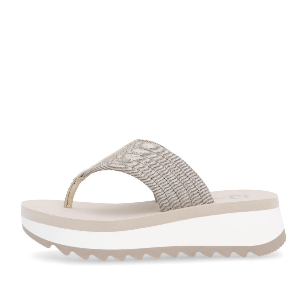 detail Dámské žabky RIEKER W3054-60 béžová S5