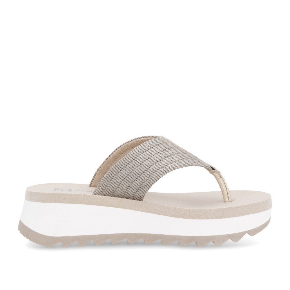 detail Dámské žabky RIEKER W3054-60 béžová S5