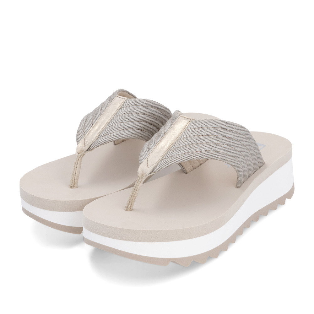 detail Dámské žabky RIEKER W3054-60 béžová S5